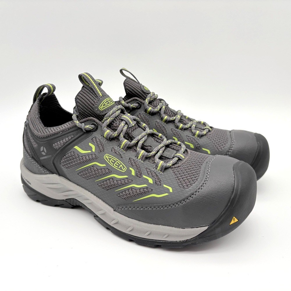 Keen Utility Flint II Sport Work Shoes Womens 8.5M Gray Carbon Fiber Safety Toe